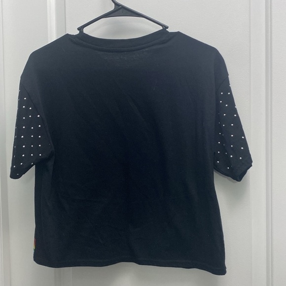 Pink Floyd Studded Cropped T-Shirt Size Small Crop Top S Woman’s Concert Top - Picture 7 of 8